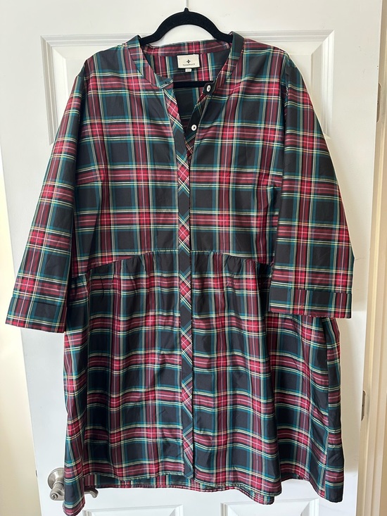 Tuckernuck Dresses & Skirts - Tuckernuck Tartan Royal Shirt Dress